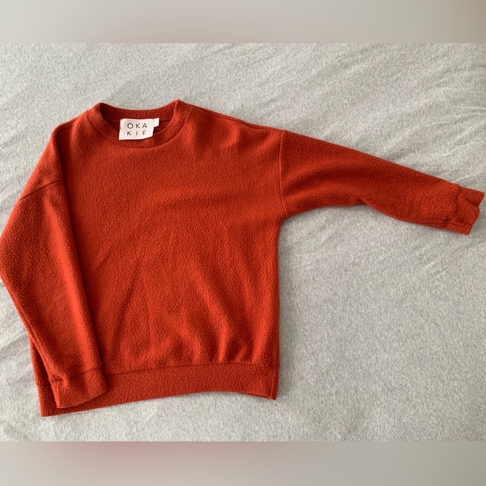 Red OKAKIE sweater in small